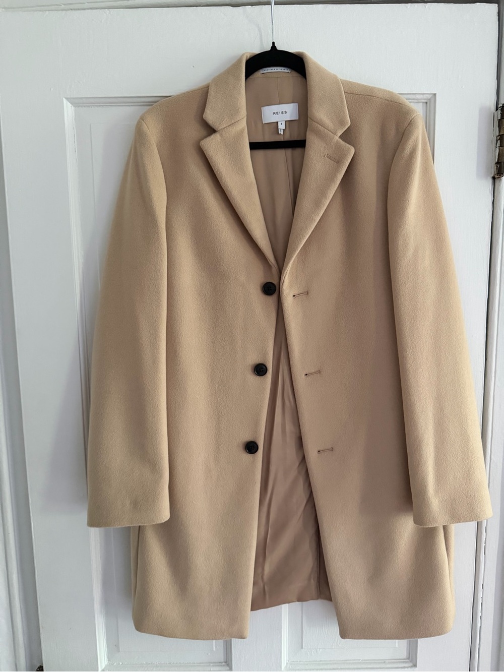 NWOT Reiss wool camel coat - size S